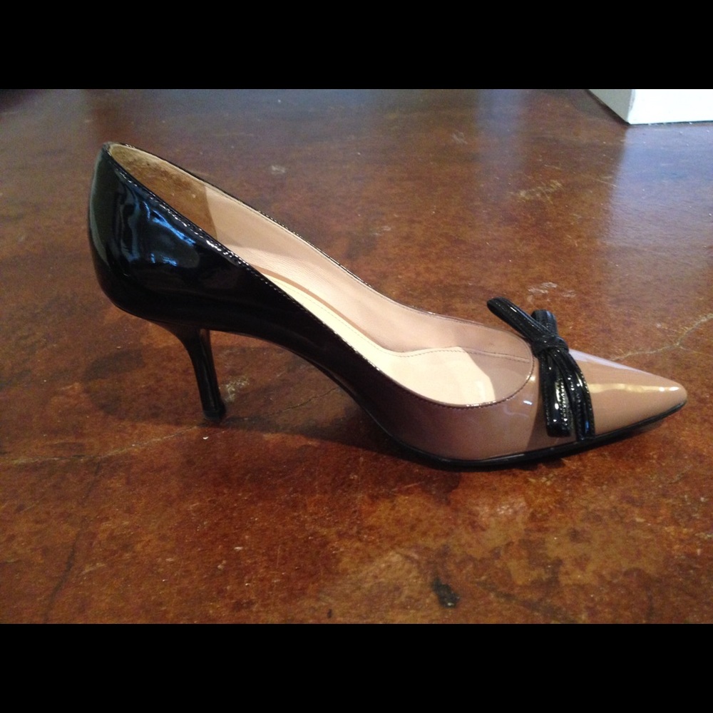 Prada ombré patent shoes